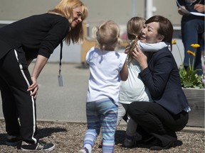 B.C.'s Minister of State for Child Care Katrina Chen visits Novaco Daycare in North Vancouver.