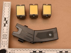 Taser seized during an investigation in June by the Saanich police.