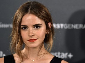 English actress Emma Watson poses during the photocall of Hispano-Chilean director Alejandro Amenabar's movie "Regression" in Madrid on August 27, 2015.