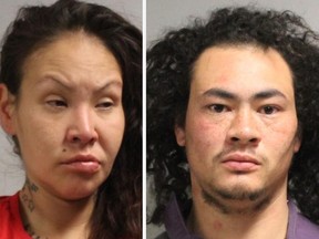 Nicole Edwards, 33, and Jason Tapp, 30, were arrested and charged with 15 counts relating to sexual assault, assault, and confinement in connection with assault at the Oppenheimer Park homeless camp in April.