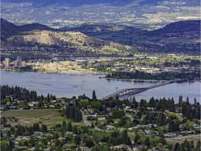 File photo of Kelowna. The Okanagan drought level has been raised to Level 3, or "severely dry."