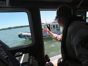 A U.S. Customs and Border Protection boat on patrol. Much of the U.S. vessel traffic detected in southern B.C. ocean waters is coming from Washington state, says George Creek of the Council of B.C. Yacht Clubs.