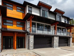 Nature's Gate townhouse development in West Kelowna offers twenty-three three and four bedroom woodframe townhomes, ranging from 2,366 sq. ft. to 2,637 sq. ft. in four different models.
