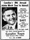 An ad for Don Renshaw’s Aloha Week tour if Hawaii in the Aug. 23, 1963 Vancouver Sun.