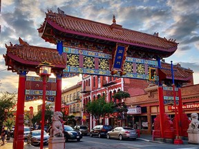 The Chinatown gates are just a two minute walk from the Hotel Rialto.