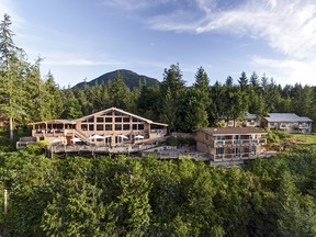 The West Coast Wilderness Lodge Resort on the Sechelt Inlet in Egmont.