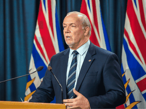 Premier John Horgan said Monday he's hoping to name his new cabinet within two weeks, and recall the legislature prior to Christmas.