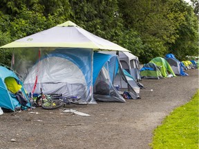 Strathcona Park camp in July 2020