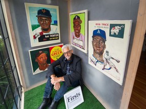 Vancouver artist Bob Krieger based his portraits of Major League Baseball’s Black pioneers on the earliest baseball cards he could find online. Black Lives Matter and the deadly racist violence that goes on in the U.S. made them relevant.