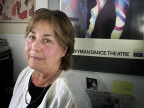 Anna Wyman pictured at her West Vancouver dance studio in 2003. Wyman died July 11 at the age of 92.