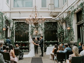 Valerie Caldeira and Nick Flynn were married in July at Brix and Mortar in Yaletown.