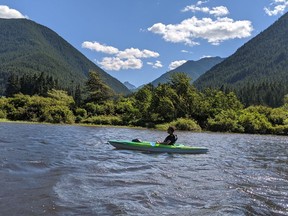 The man-made lake at Sunshine Valley is suitable for kayaking, swimming, water sports and skating in winter.