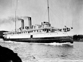 Canadian Pacific Navigation Company's S.S. "Islander", circa 1900. Vancouver Archives AM54-S4-: Bo N215
