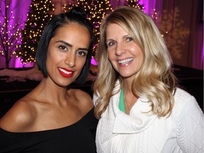 Sonia Beeksma and Jill Krop were among a host of media talent who lent their support to the inaugural Pacific Autism Family Foundation fundraiser. Krop has stepped down as head of Global News in B.C. - photo by Fred Lee