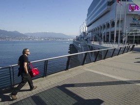 The usually busy Canada Place is deserted as no cruise ships are berthed in Vancouver. Due to COVID-19, virtually all tourism worldwide has been stopped.