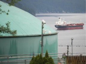 Construction continues on the Trans Mountain pipeline expansion at the Westridge Terminal in Burnaby, BC Thursday, July 2, 2020.