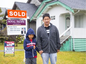 Raymond Wong, here with son Brandon, has long followed the Metro Vancouver housing market, including as an activist and concerned parent of a young child.