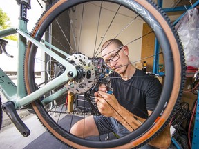 Brodie Bicycles co-owner Andrew Summers says the business sold all of its inventory ‘faster than I’ve ever seen it’ last spring. ‘We were all taken aback. We’re in the business of selling things and we had nothing to sell.’