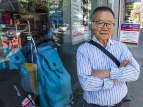 Simon Lee is the owner of Vancouver Luggage Warehouse on Robson Street.