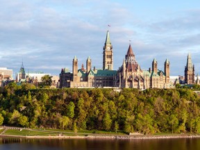 Parliament Hill in Ottawa.