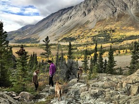 Hiking in Kluane National Park.