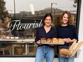Shira McDermott (left) and Janna Bishop of Flourist, a Vancouver bakery/café that has transitioned to the online world.