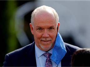 With just a day left in the election campaign, the B.C. NDP led by John Horgan retain a commanding lead over the B.C. Liberals, a poll released Friday morning suggests.