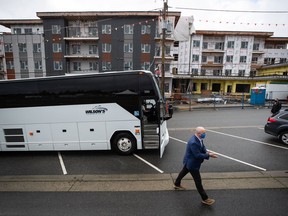 NDP Leader John Horgan's campaign bus stopped in Terrace on Saturday, where he claimed he was representing all of B.C. and not just the rich and well-connected.