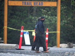 The scene from the Sea to Sky Gondola after vandals cut the cable for the second time in 13 months.