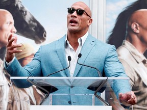Dwayne Johnson is voting blue, no matter how many of his movies may allegedly burn.