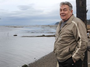Ron Sparrow on the banks of the Fraser River near his home in 2011.