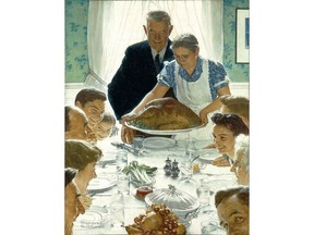 Norman Rockwell's 'Freedom From Want'.