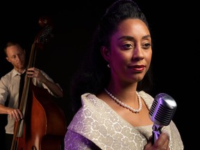 Krystle Dos Santos, Vancouver singer and actor who stars in the new musical Hey Viola! about Canadian civil rights activist and Black entrepreneur Viola Desmond.