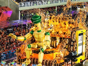 One of the massive floats in Carnival.