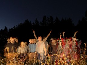 Nanaimo psychedelic groove band Moths and Locusts. Members of the ban are, from left to right, David Bean, Samantha Letourneau, Michael Breen, Angus Barter, David Read and Valentina Cardinalli.