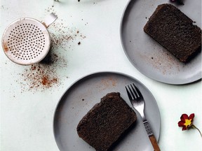 Brewed coffee intensifies the flavor of Jana Roerick’s delectable Dark Roast Chocolate Loaf. Photo: D.L. Acken.