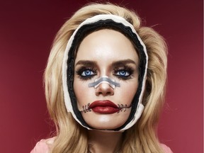 An illusion makeup look created by Vancouver-based makeup artist Mimi Choi for NYX Professional Makeup.