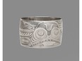 Bracelet,silver, by Charles Edenshaw (Tahayghen) in a digital edition of ArtTO 2020 in an exhibition by Donald Ellis Gallery, Oct. 28 to Nov. 8.