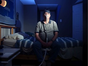 Robert Alvo has a sleep disorder called delayed phase circadian rhythm disorder, which keeps him up late. After having his sleep analyzed, he now uses a CPAP machine.