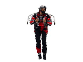 An unidentified pilot in a jet pack, such as this one flown by Eric Scott in Florida in 2008, was spotted near Los Angeles International Airport.