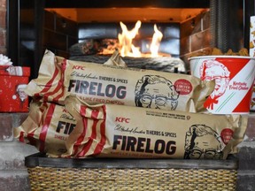 KFC's 11 Herbs and Spices-scented Firelog.