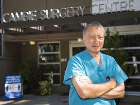 Dr. Brian Day outside the Cambie Surgery Centre in Vancouver.