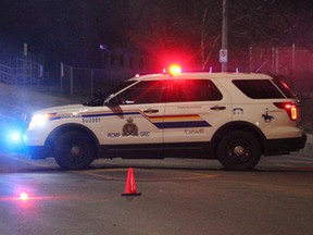 File photo of a Surrey RCMP vehicle at a crime scene.