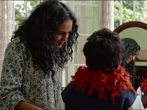 Agam Darshi (left) plays Radha the supportive and cool aunt to Arjie (Arush Nand) in the new Deepa Mehta coming of age film Funny Boy. The film is in theatres now. It will begin streaming on CBC Gem on Dec. 4 and Netflix Dec. 10.
