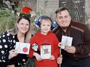 The Volcz family is creating 1,500 'Christmas card kits' for kids to send to seniors at Abbotsford care homes.