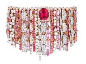 This bracelet is part of the Chanel High Jewelry Tweed de Chanel collection, which included 45 dazzling designs inspired by the house’s use of tweed material.