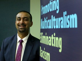 Ravi Kahlon at a hate crime round table at the Native Friendship Centre in Victoria on Aug. 14, 2019.