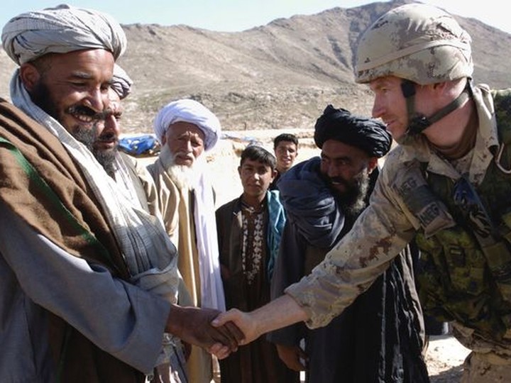  Captain Trevor Greene in Afghanistan in 2006 when he was serving in a peace keeping mission.