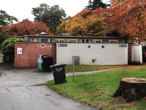 Public restrooms on Kitsilano Beach. Park planner Leila Todd says one of the main reasons for the parks washroom strategy is that a majority of park washrooms were built in the 1960s to 1970s and need to be upgraded.