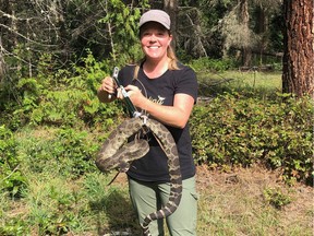 Environmental scientist Dana Eye's research shows that protective measures may need to be expanded if rattlesnake are to thrive.